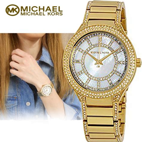 michael kors damenuhr mk3312|Michael Kors Kerry Mother of Pearl Dial Gold.